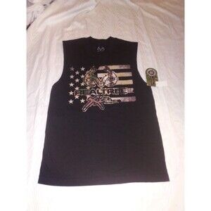 Men's size S Realtree Xtra black muscle Shirt